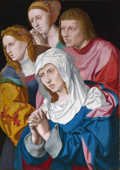 ""Bakire, Aziz John, Aziz Mary Magdalene ve Aziz Kadının Portresi"" Bartholomeus Bruyn the Elder (1493-1555) tarafından yapılan tablo 1535 dolaylarında Londra Ulusal galeri by Bartholomaeus the Elder Bruyn