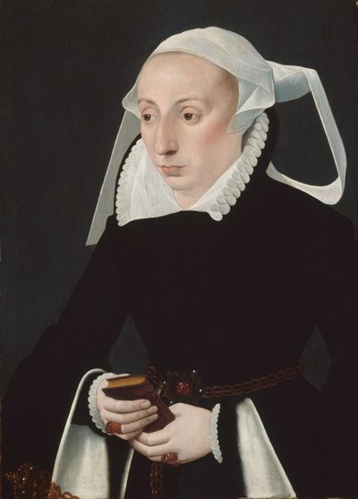 Elinde Dua Kitabı Olan Bir Kadın Portresi by Bartholomaus the Younger Bruyn