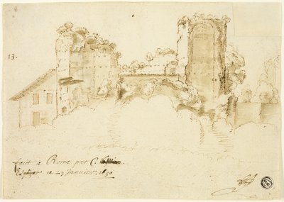 Roma Manzarası by Bartholomeus Breenbergh
