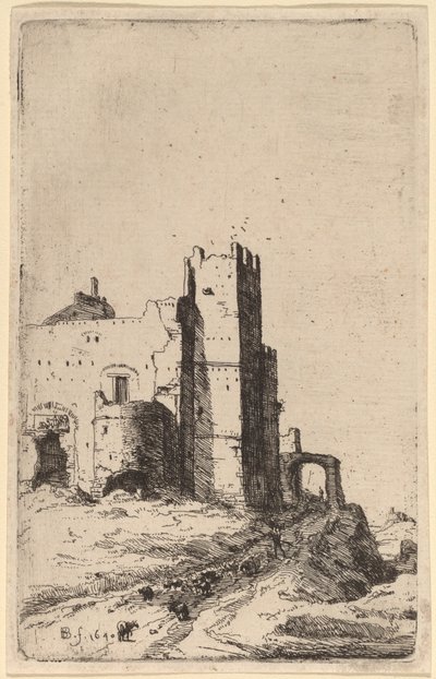 Frascati yakınlarındaki Leoni Kasabası by Bartholomeus Breenbergh