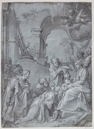 çobanların ibadeti by Bartholomeus Spranger