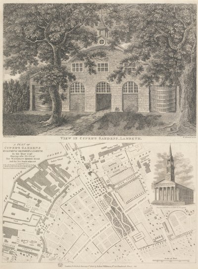 Cuper's Gardens, Lambeth'te görüntüle by Bartholomew Howlett
