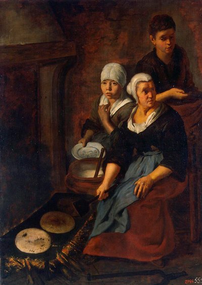 Düz Kek Pişirme, 1645-1648. by Bartolomé Esteban Murillo