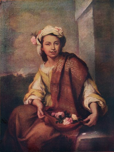 Çiçek Kız, 1665-70 by Bartolomé Esteban Murillo