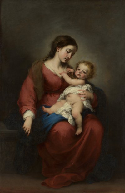 Bakire ve Çocuk, ca. 1670-72. by Bartolomé Esteban Murillo