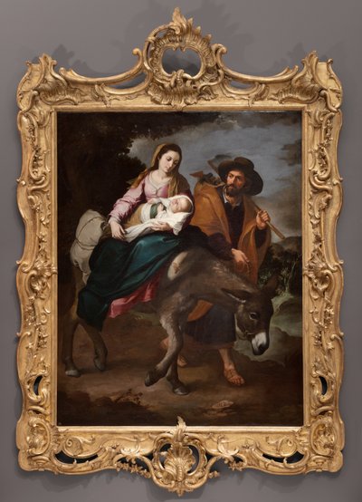 Mısır'a Uçuş, c.1647-50 (tuval üzerine yağlıboya) by Bartolomé Esteban Murillo