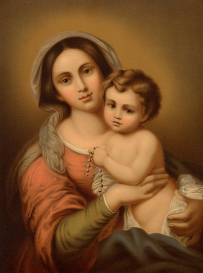 Çocukla Madonna by Bartolome Esteban after Murillo