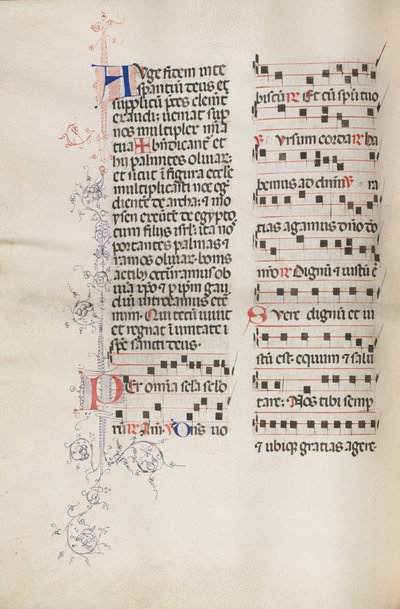 Yanlış satış: Fol. 111v, Palm Sunday ayini, 1469