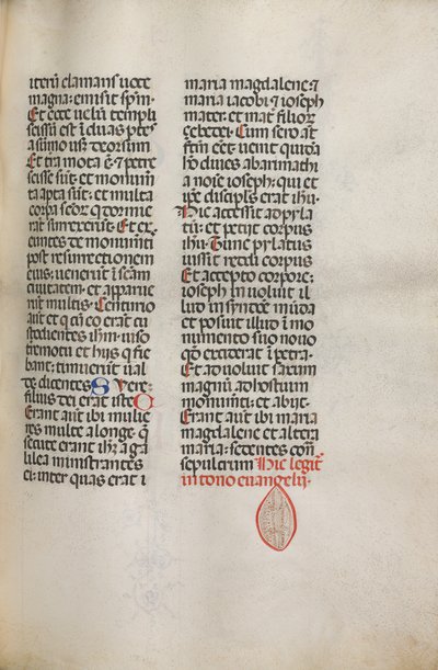 Yanlış satış: Fol. 122: St. Mattion Passion, 1469 içindeki Hely Hely Lama vb. için müzik içerir. by Bartolomeo Caporali