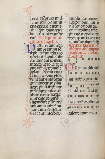 Yanlış satış: Fol. 145v: Çeşitli dualar için müzik, 1469. by Bartolomeo Caporali