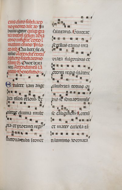 Yanlış satış: Fol. 153: Exultet için Müzik, 1469 by Bartolomeo Caporali
