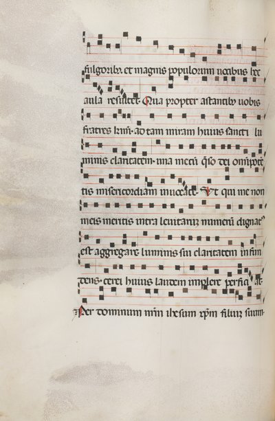 Yanlış satış: Fol. 153v: Exultet için Müzik, 1469 by Bartolomeo Caporali