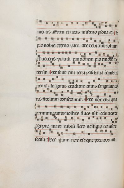 Yanlış satış: Fol. 154v: Exultet için Müzik, 1469 by Bartolomeo Caporali