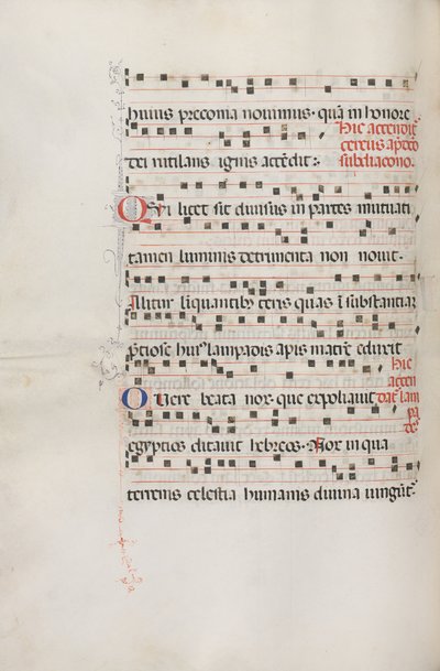 Yanlış satış: Fol. 156v: Exultet için Müzik, 1469 by Bartolomeo Caporali