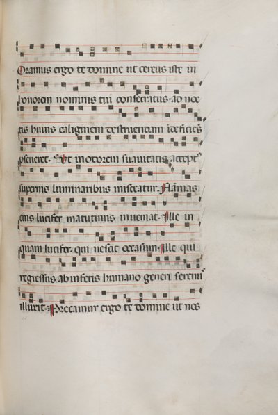 Yanlış satış: Fol. 157: Exultet için Müzik, 1469 by Bartolomeo Caporali