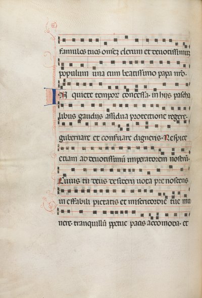 Yanlış satış: Fol. 157v: Exultet için Müzik, 1469 by Bartolomeo Caporali