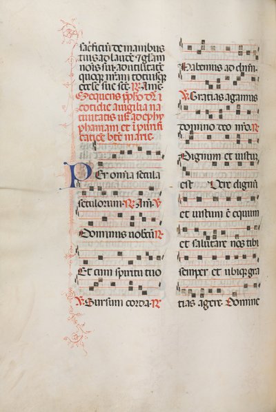 Yanlış satış: Fol. 176v: Çeşitli sıradan dualar için müzik, 1469. by Bartolomeo Caporali