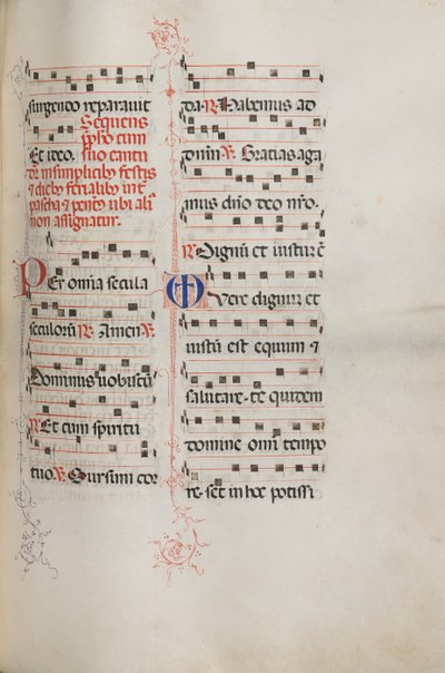 Yanlış satış: Fol. 179: Çeşitli sıradan dualar için müzik, 1469. by Bartolomeo Caporali