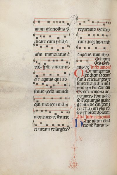 Yanlış satış: Fol. 179v: Çeşitli sıradan dualar için müzik, 1469. by Bartolomeo Caporali