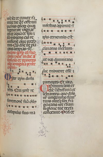 Yanlış satış: Fol. 180: Çeşitli sıradan dualar için müzik, 1469. by Bartolomeo Caporali