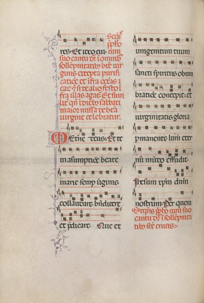 Yanlış satış: Fol. 181v: Çeşitli sıradan dualar için müzik, 1469. by Bartolomeo Caporali