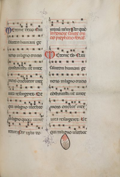 Yanlış satış: Fol. 182: Çeşitli sıradan dualar için müzik, 1469. by Bartolomeo Caporali