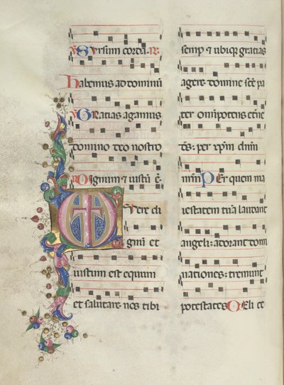 Yanlış satış: Fol. 183v: Çapraz, Yeşillik, 1469. by Bartolomeo Caporali