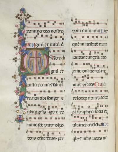 Yanlış satış: Fol. 184v: Çapraz, Yeşillik, 1469. by Bartolomeo Caporali