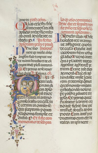 Yanlış satış: Fol. 290v: Aziz Peter ve Paul, 1469. by Bartolomeo Caporali