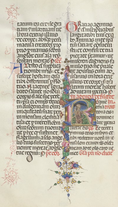 Yanlış satış: Fol. 387v: Oraklı bir İskelet olarak temsil edilen ölüm, 1469. by Bartolomeo Caporali