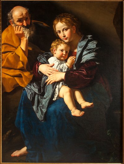 Kutsal aile (tuval üzerine yağlı boya by Bartolomeo Cavarozzi