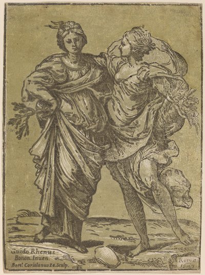 Barış ve Bolluk İttifakı by Bartolomeo Coriolano after Guido Reni