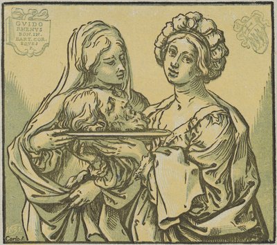 Herodias ve Salome by Bartolomeo Coriolano after Guido Reni