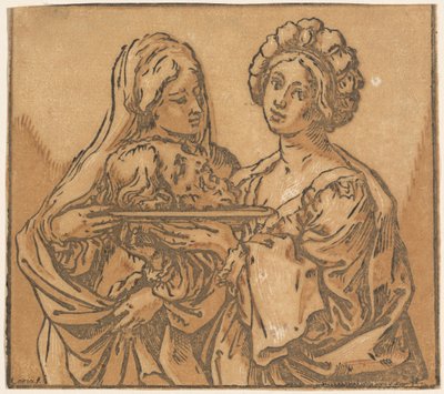 Herodias ve Salome by Bartolomeo Coriolano after Guido Reni