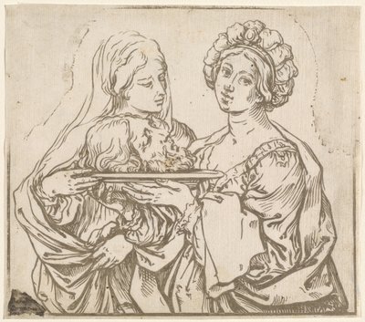 Herodias ve Salome by Bartolomeo Coriolano after Guido Reni