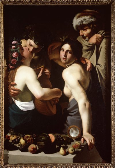 Dört Mevsim Alegori, c.1610 by Bartolomeo Manfredi