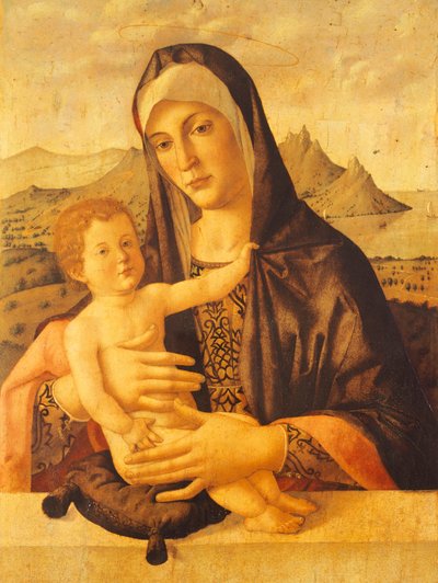 Bartolomeo Montagna tarafından oturan Madonna ve Çocuk (1450-1523 dolaylarında) by Bartolomeo Montagna