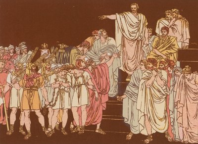 Brutus oğullarını ölüme mahkum ediyor by Bartolomeo Pinelli