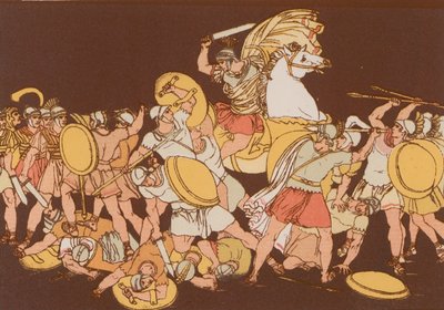 Kendini ülkesine adayan P Decius Mus by Bartolomeo Pinelli