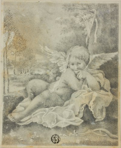 Bir Manzarada Aşk Tanrısı by Bartolomeo Schedoni