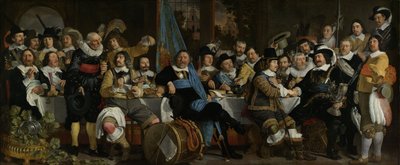 Münster Antlaşması Kutlamalarında Arbaletçiler Loncasının Ziyafeti, 1648 by Bartolomeus van der Helst