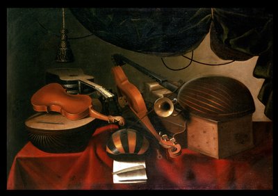 Müzikal Natürmort by Bartolommeo Bettera