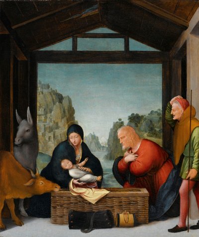 Çobanların hayranlığı by Bartolommeo Suardi (circle of)