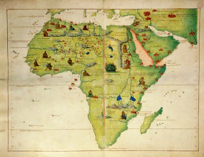 Afrika, otuz üç Haritada Dünya Atlası