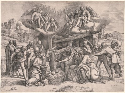 Çobanların Tapınması, c. 1552. by Battista Franco