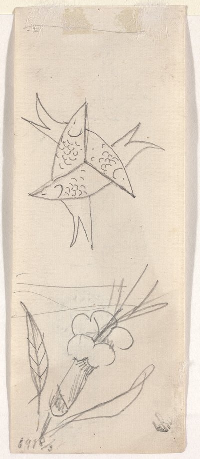 Eskizler Sayfası [verso] by Beatrice Godwin Whistler