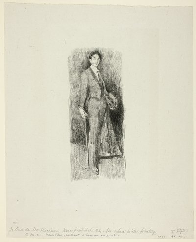 Kont Robert de Montesquiou by Beatrix Godwin Whistler