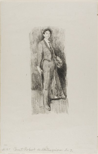 Kont Robert de Montesquiou by Beatrix Godwin Whistler