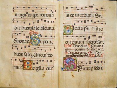 Benedictine Antiphonary, yaklaşık. 1467-70. by Belbello da Pavia
