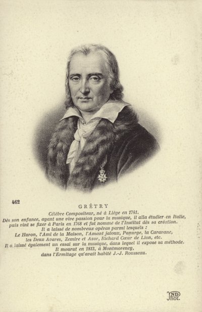 Andre Gretry, Belçikalı besteci (1741-1813) by Belgian School